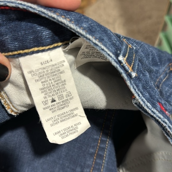 Tommy Hilfiger skirt denim Jean a line cotton retro vintage y2k size 4 pockets - Picture 6 of 7